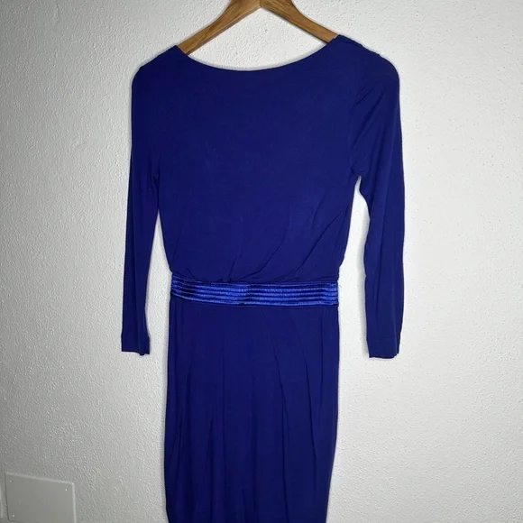 Mango Royal Blue Long Sleeve Dress - Picture 4 of 7